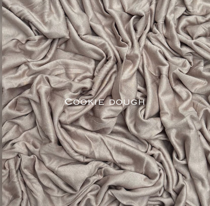 Standard premium stitched jersey plain cookie dough hijab