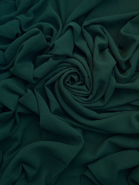 Maxi super premium chiffon emerald green hijab