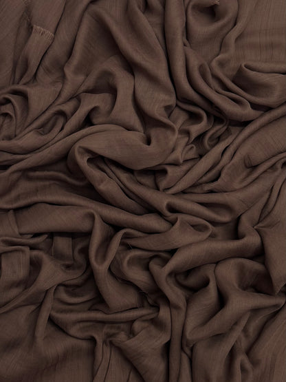 Modal Malai plain pecan maxi hijab