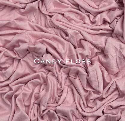 Standard premium stitched jersey plain candy floss hijab