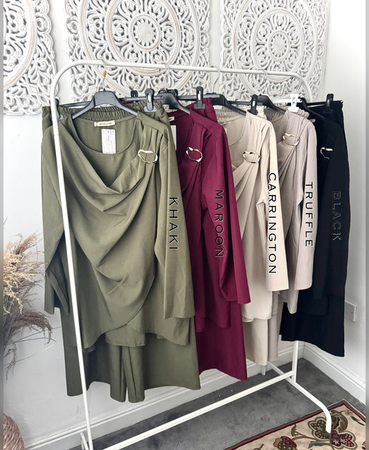 Fatimah Gold Buckle Free Size Co-Ord Sets