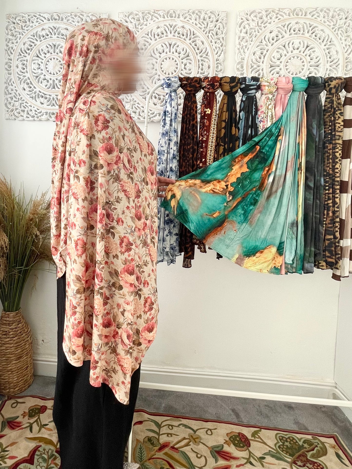 Premium Jersey Rose Bud Hijab