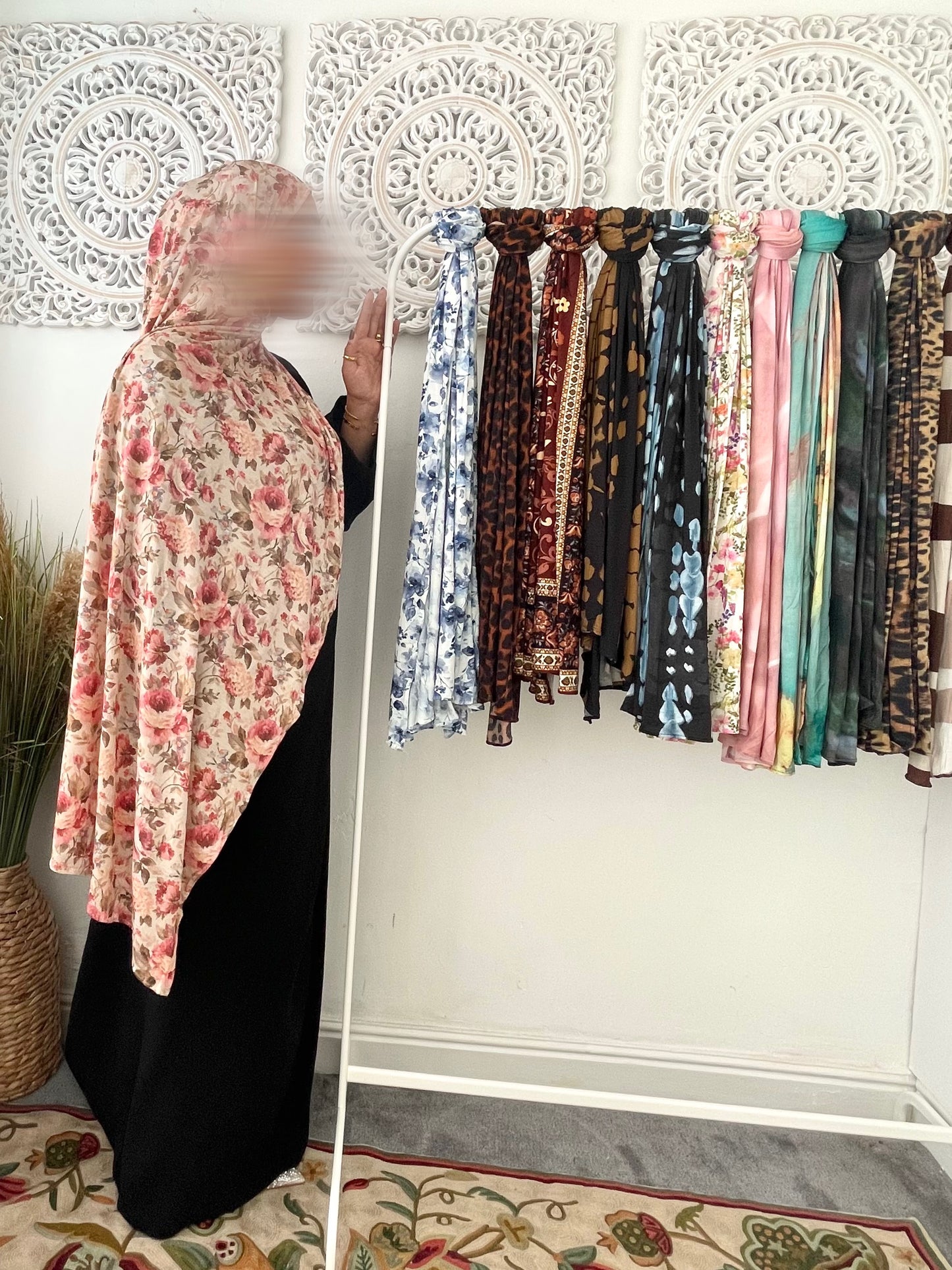 Premium Jersey Rose Bud Hijab