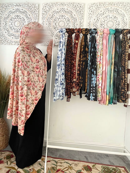 Premium Jersey Rose Bud Hijab