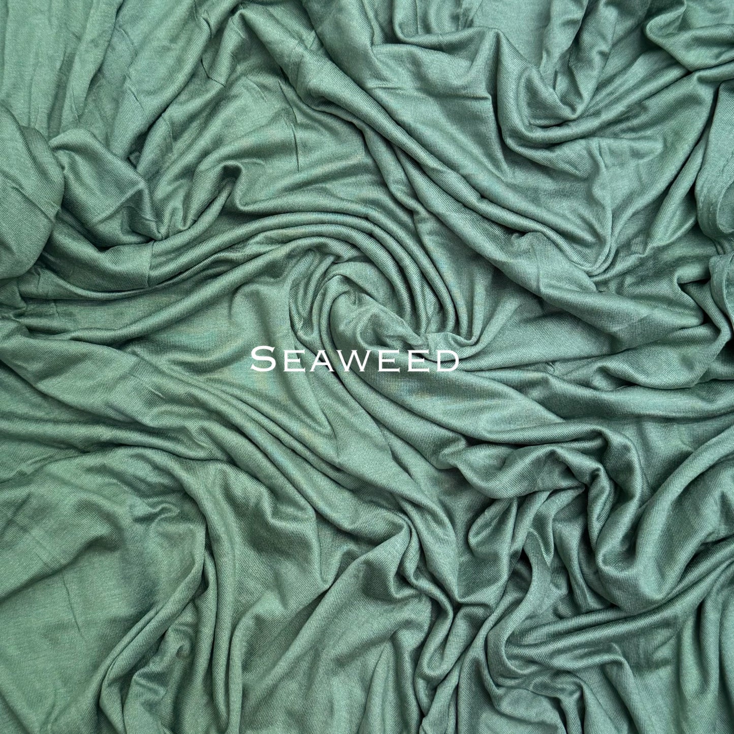 Standard premium stitched jersey plain seaweed hijab