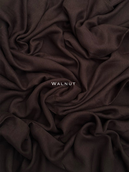 Premium Plain Modal Walnut Hijab