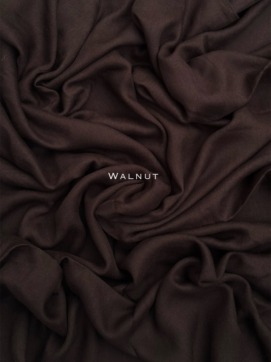 Premium Plain Modal Walnut Hijab