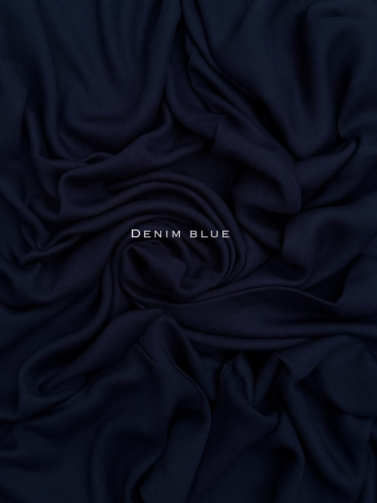 Premium Plain Modal Denim Blue Hijab