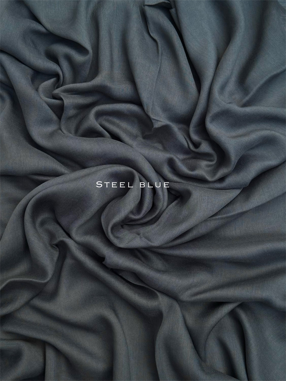 Premium Plain Modal Steel Blue Hijab