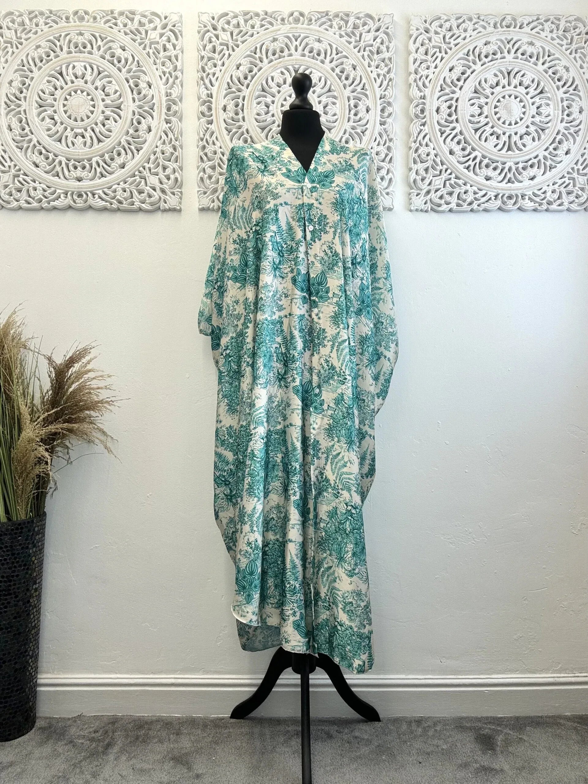 Rani kaftan style abaya dress free size - Hijab Junkie UK