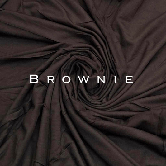 Standard premium stitched jersey plain brownie hijab