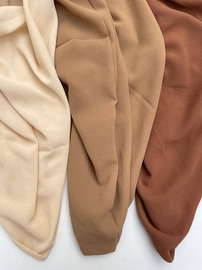 Maxi super premium chiffon latte hijab